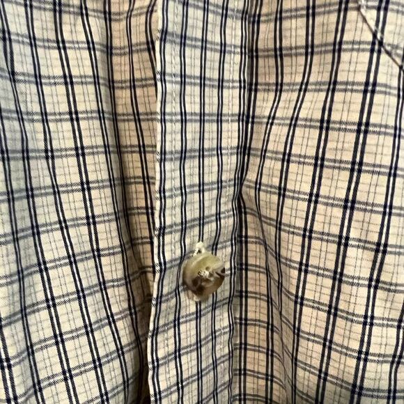 L.L. Bean yellow checked men’s button down shirt size M - Picture 2 of 7